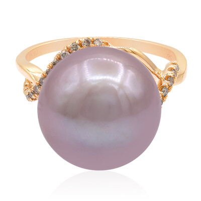 9K Pink Ming Pearl Gold Ring (TPC)