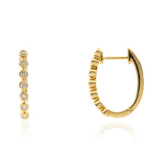 18K I1 (H) Diamond Gold Earrings (CIRARI)