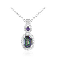 Mystic Quartz Silver Necklace