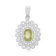 Cuprian Tourmaline Silver Pendant