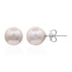 Purple Ming Pearl Silver Earrings (TPC)