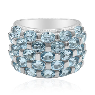 Sky Blue Topaz Silver Ring