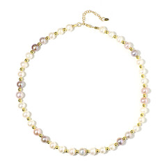 Golden Hematite Silver Necklace