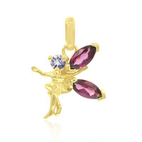 Rhodolite Silver Pendant