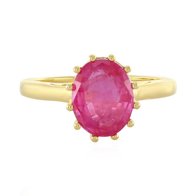 Madagascar Pink Sapphire Silver Ring