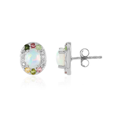 Welo Opal Silver Earrings