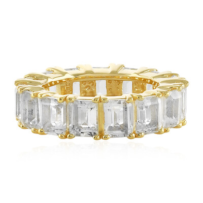 White Topaz Silver Ring