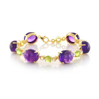 Amethyst Silver Bracelet