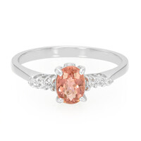 Pink Cuprian Tourmaline Silver Ring