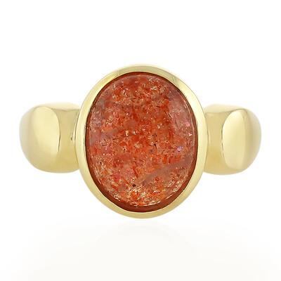 Sunstone Silver Ring