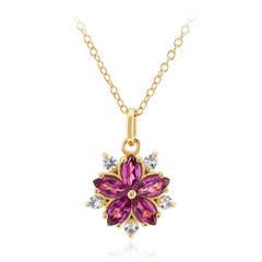 Rhodolite Silver Necklace