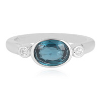 Teal Kyanite Silver Ring