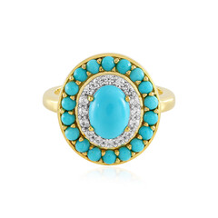 Sleeping Beauty Turquoise Silver Ring
