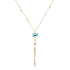 9K Marambaia Topaz Gold Necklace (Michelle Albala)