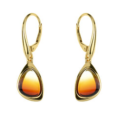 Baltic Amber Silver Earrings