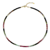 Fancy Tourmaline Silver Necklace