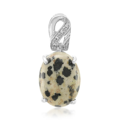 Dalmatian Jasper Silver Pendant