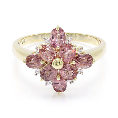 18K Unheated Padparadscha Sapphire Gold Ring (AMAYANI)