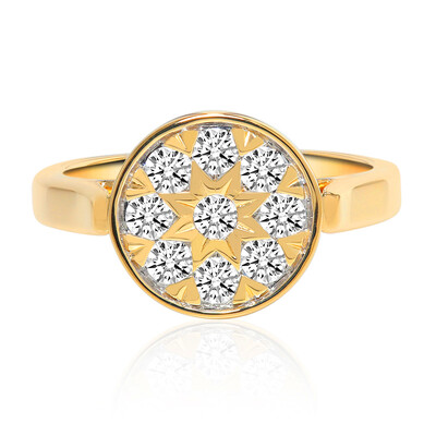 14K IF (D) Diamond Gold Ring (Annette)