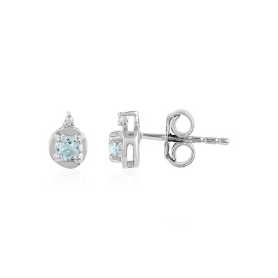 Sky Blue Topaz Silver Earrings