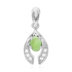 Imperial Chrysoprase Silver Pendant