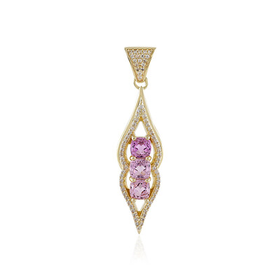 9K Brazilian Kunzite Gold Pendant