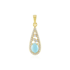 Larimar Silver Pendant