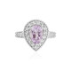 Rose de France Amethyst Silver Ring