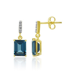 London Blue Topaz Silver Earrings