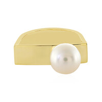 White Freshwater Pearl Silver Ring