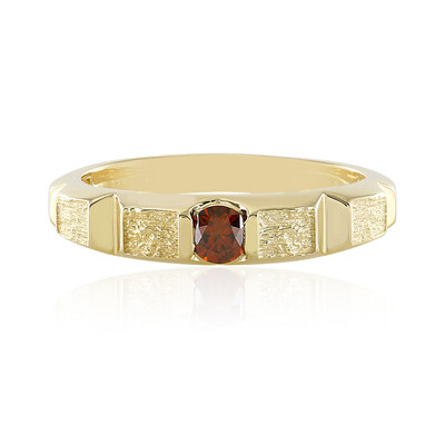 9K I2 Red Diamond Gold Ring (de Melo)