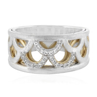 White Topaz Silver Ring