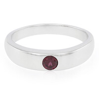 Brazilian Rhodolite Silver Ring