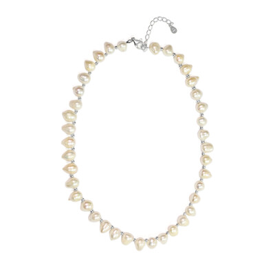 Freshwater pearl Silver Necklace (TPC)