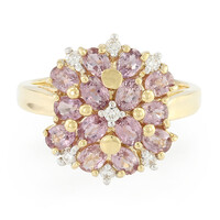 18K Unheated Padparadscha Sapphire Gold Ring (AMAYANI)