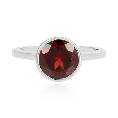 Mozambique Garnet Silver Ring