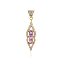 9K Brazilian Kunzite Gold Pendant