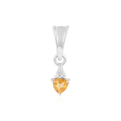 Citrine Silver Pendant