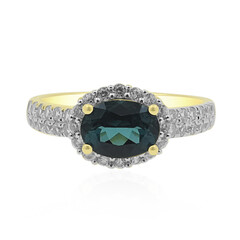 9K Brazilian Indicolite Gold Ring