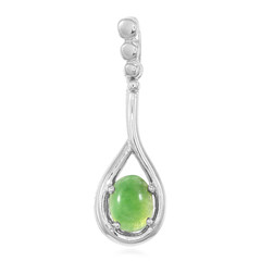 Imperial Chrysoprase Silver Pendant