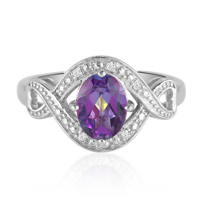 Mystic Topaz Silver Ring