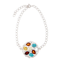 Baltic Amber Silver Bracelet