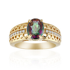 Mystic Quartz Silver Ring