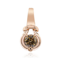 9K VS1 Argyle Rose De France Diamond Gold Pendant