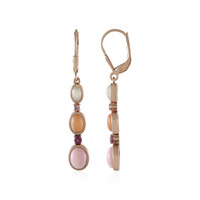 Pink Opal Silver Earrings (KM by Juwelo)