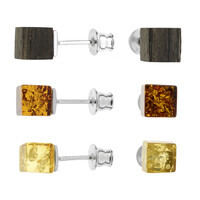 Baltic Amber Silver Earrings
