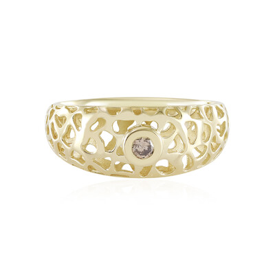 9K I2 Champagne Diamond Gold Ring (Ornaments by de Melo)