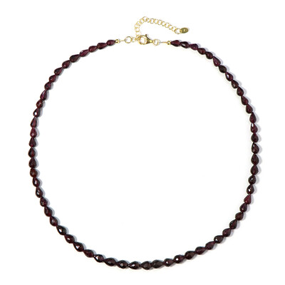 Rajasthan Rhodolite Silver Necklace