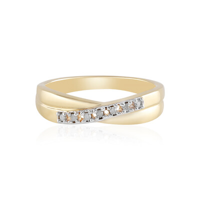 I3 (J) Diamond Silver Ring
