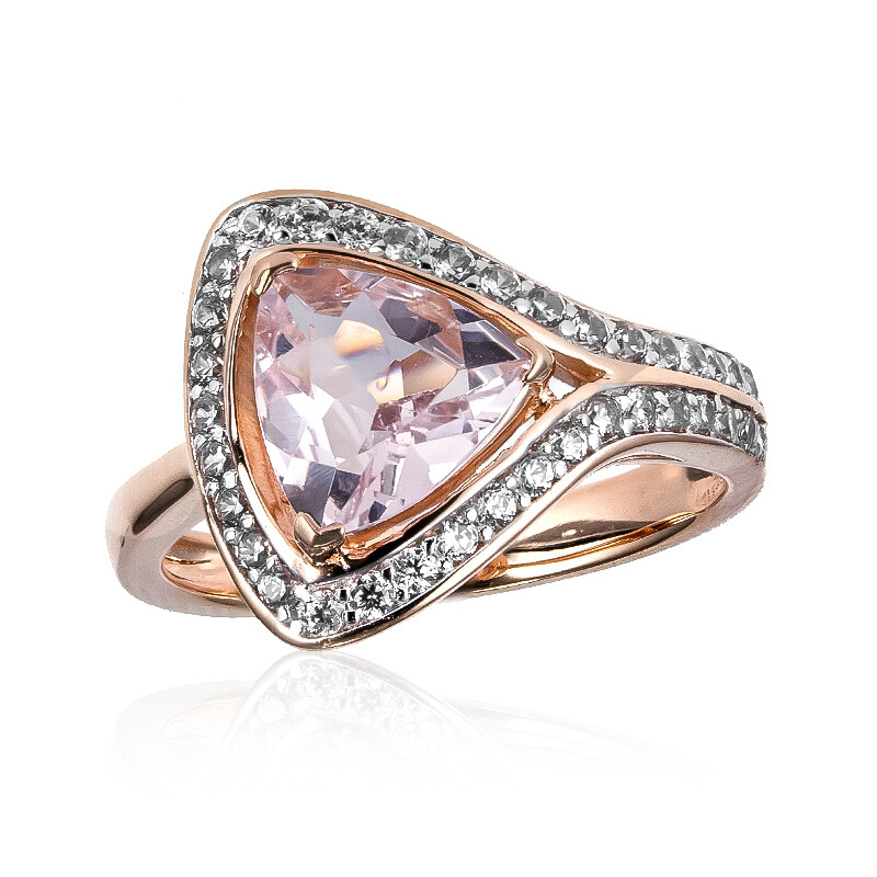 Brazilian Pink Beryl 9K Rose Gold Ring 1.03ct